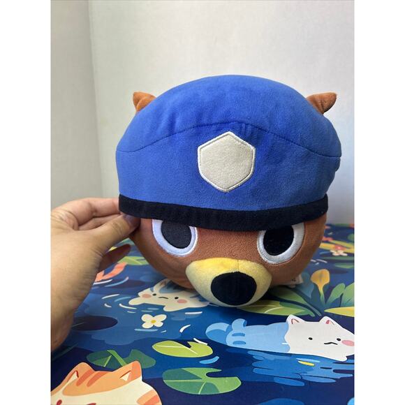 Piggy MiniToon Officer Doggy Head Plush Pillow Stuffed Animal Toy Doll - Picture 7 of 11